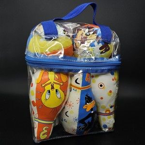 Looney Tunes KellyToy Warner Bros Soft Bowling Set Kids Game Indoor Or Out
